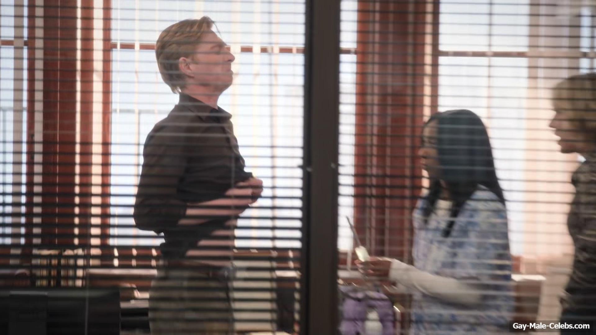 Domhnall Gleeson Bare Butt Scenes in The Paper