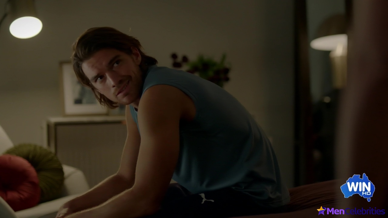 Jackson Gallagher shirtless in Playing For Keeps