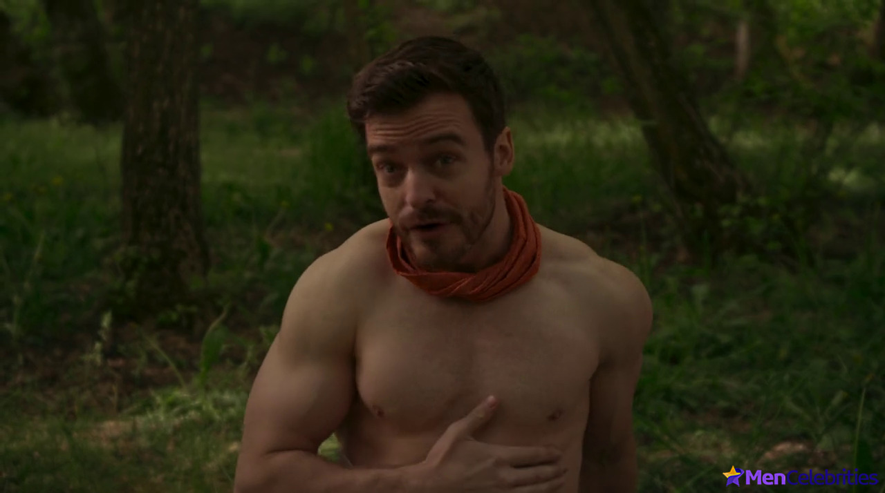 Jake Stormoen shirtless in Love Lost and Found