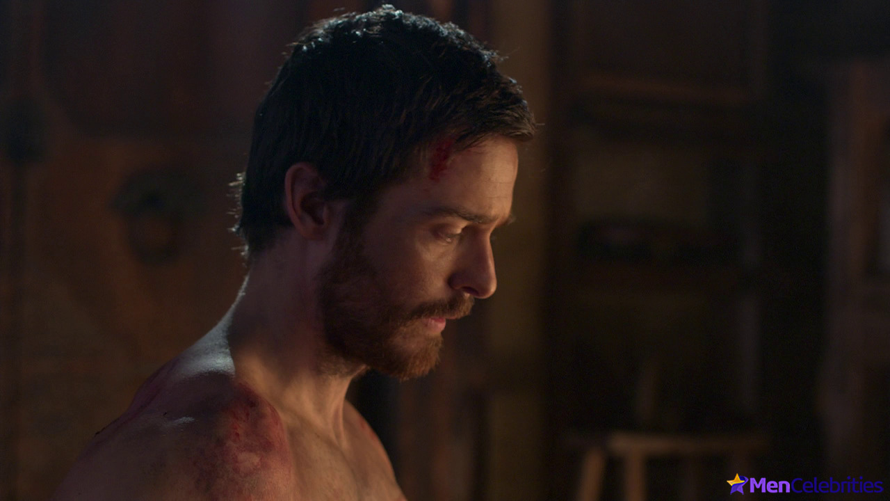 Jake Stormoen naked in The Outpost