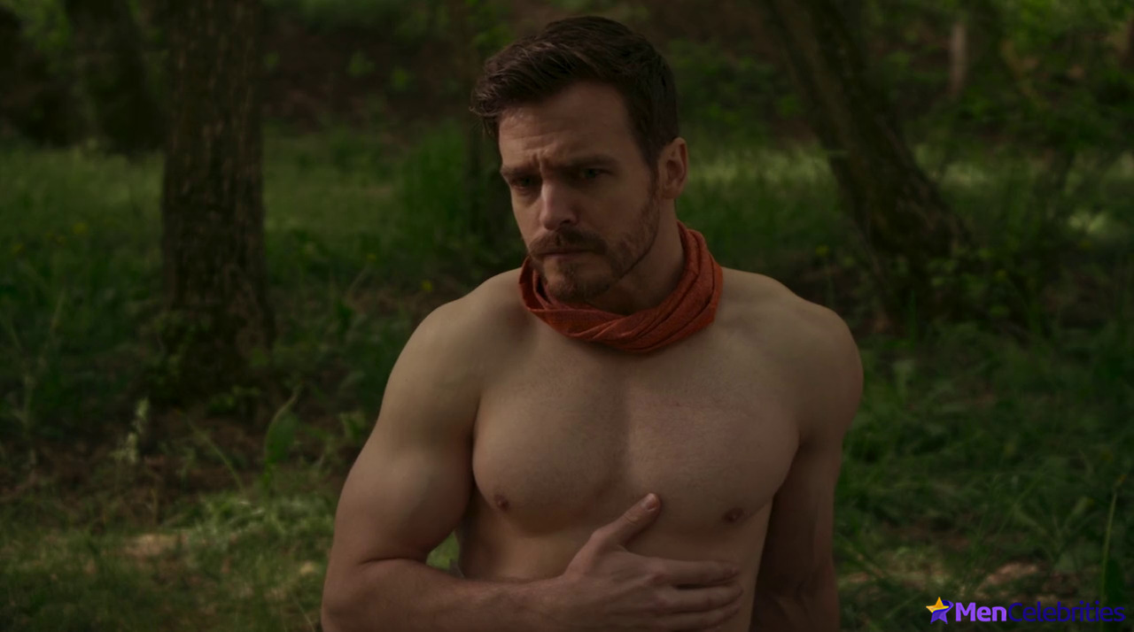 Jake Stormoen shirtless in Love Lost and Found