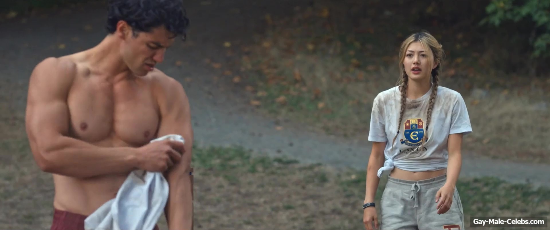 Kyle Clark Shows Nude Muscle Torso In Crew Girl
