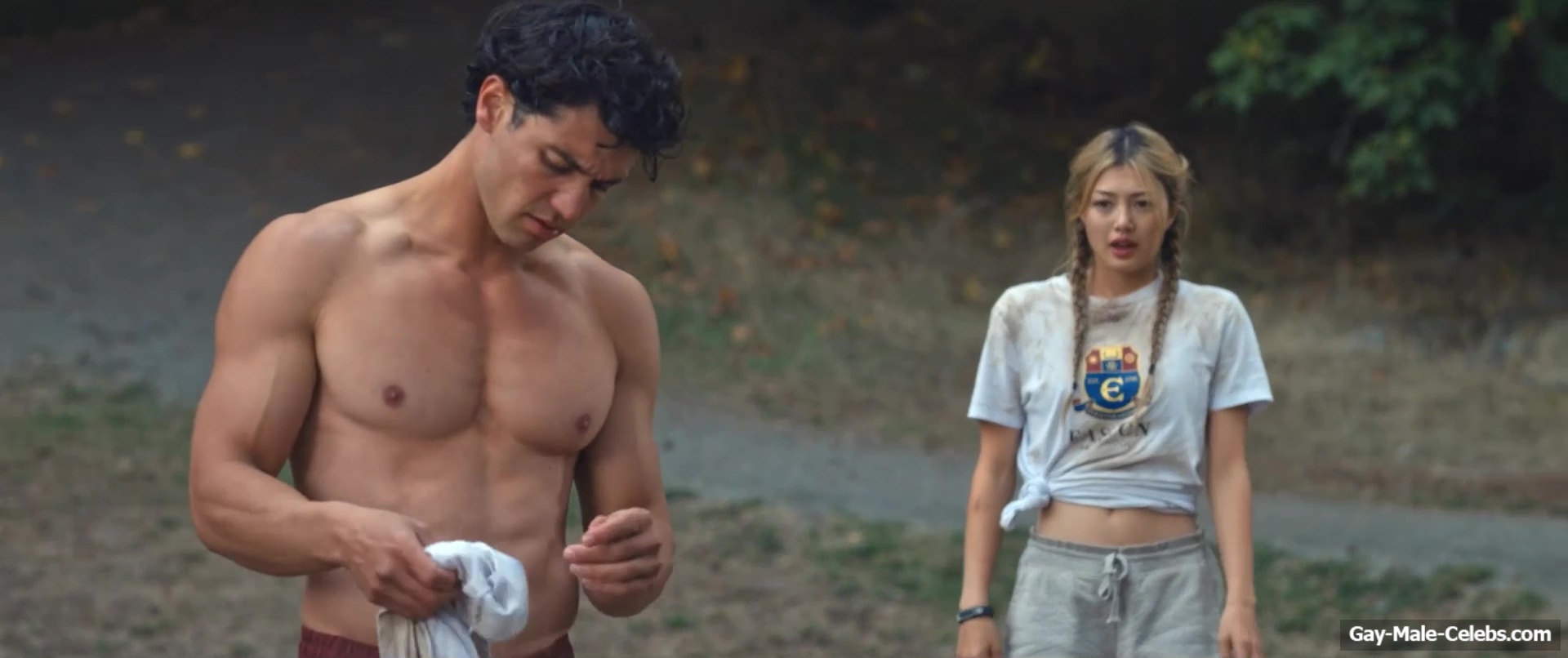 Kyle Clark Shows Nude Muscle Torso In Crew Girl
