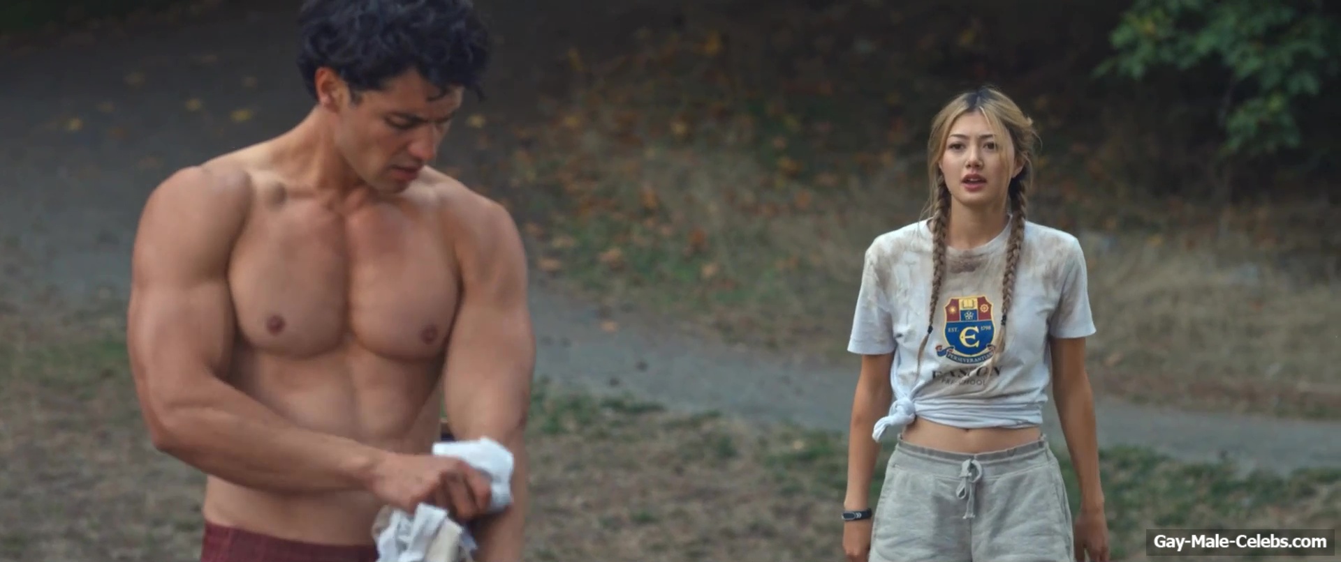 Kyle Clark Shows Nude Muscle Torso In Crew Girl