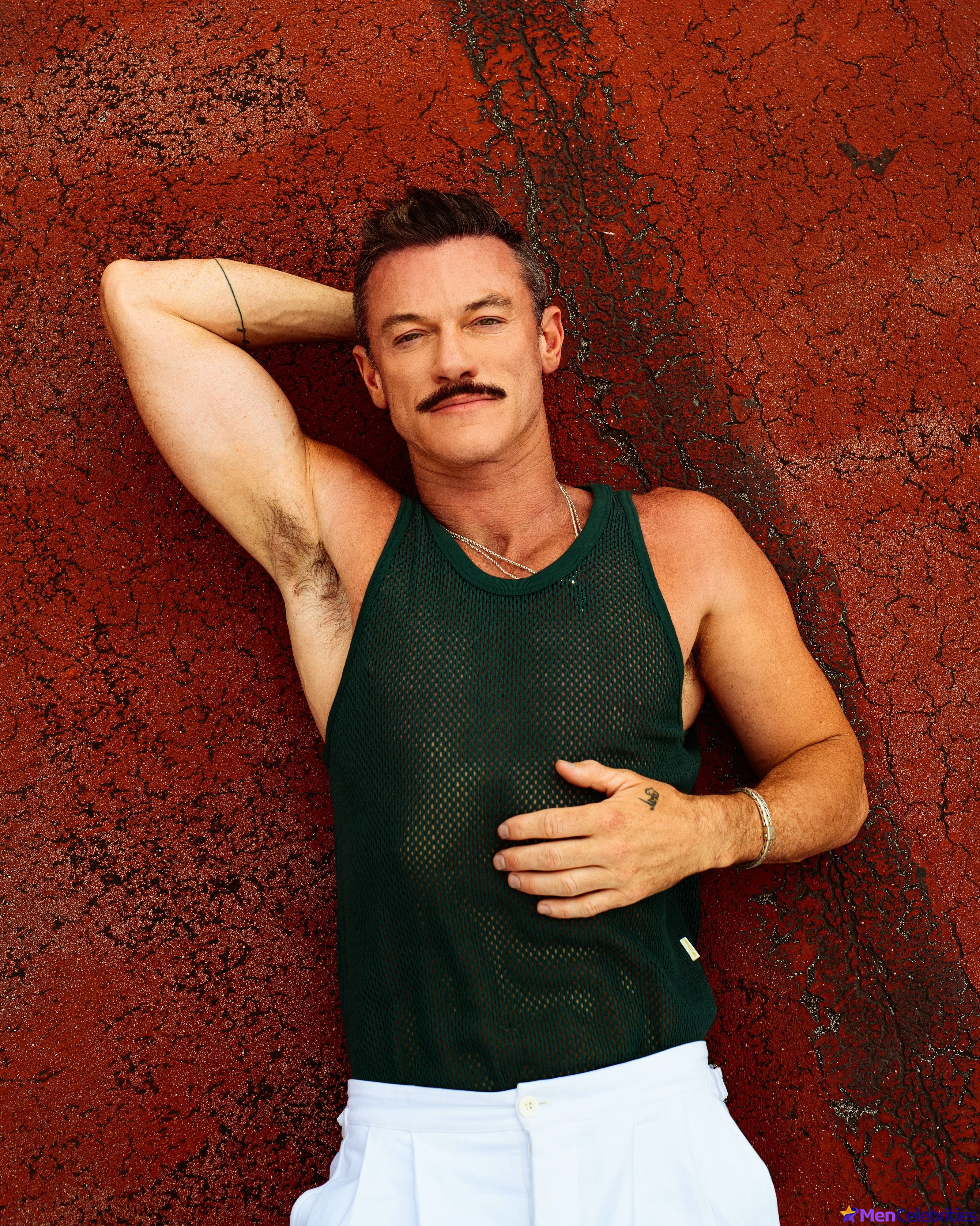 Luke Evans Gets Nearly Naked in Fishnets and Thong for Rocky Horror