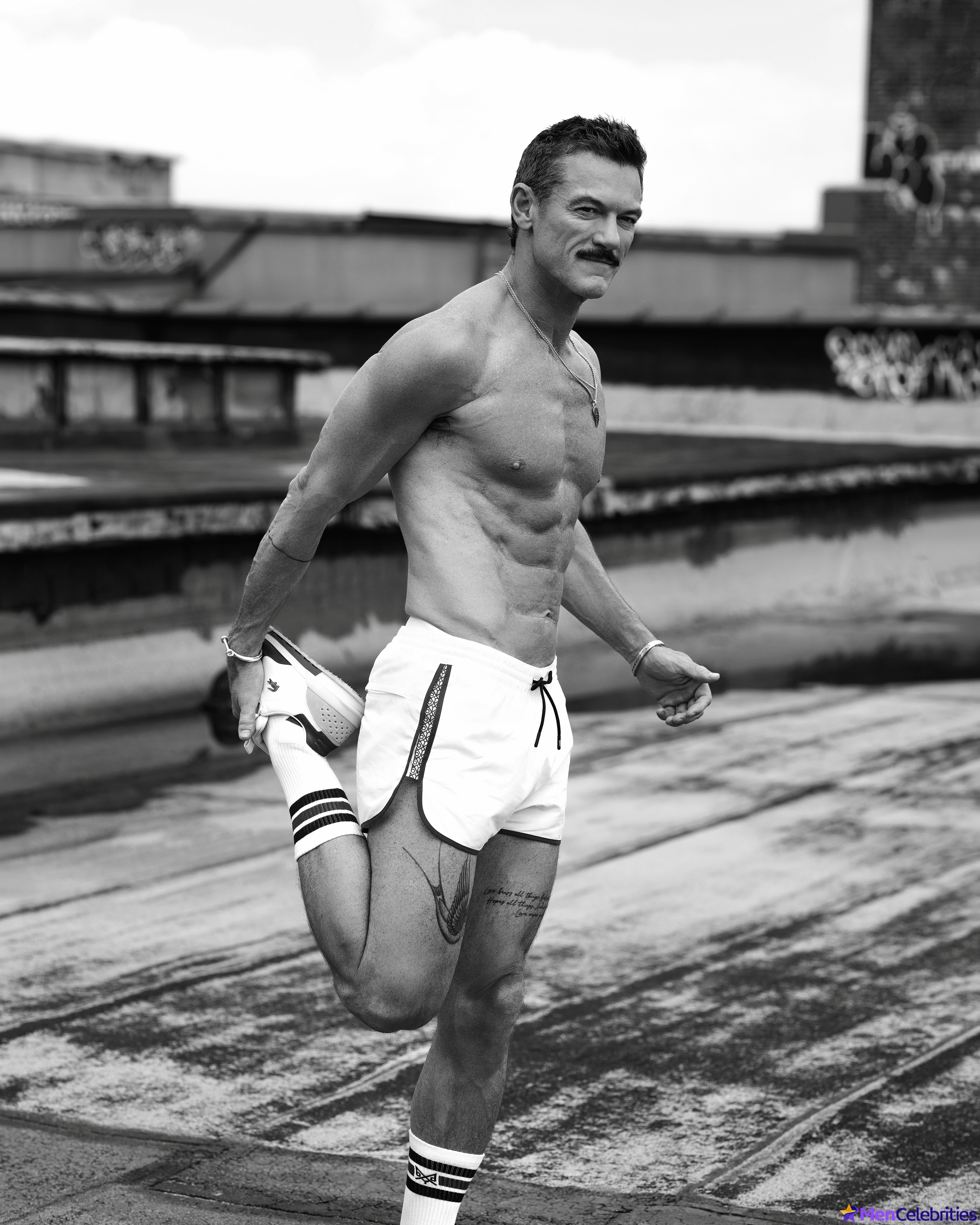 Luke Evans Gets Nearly Naked in Fishnets and Thong for Rocky Horror