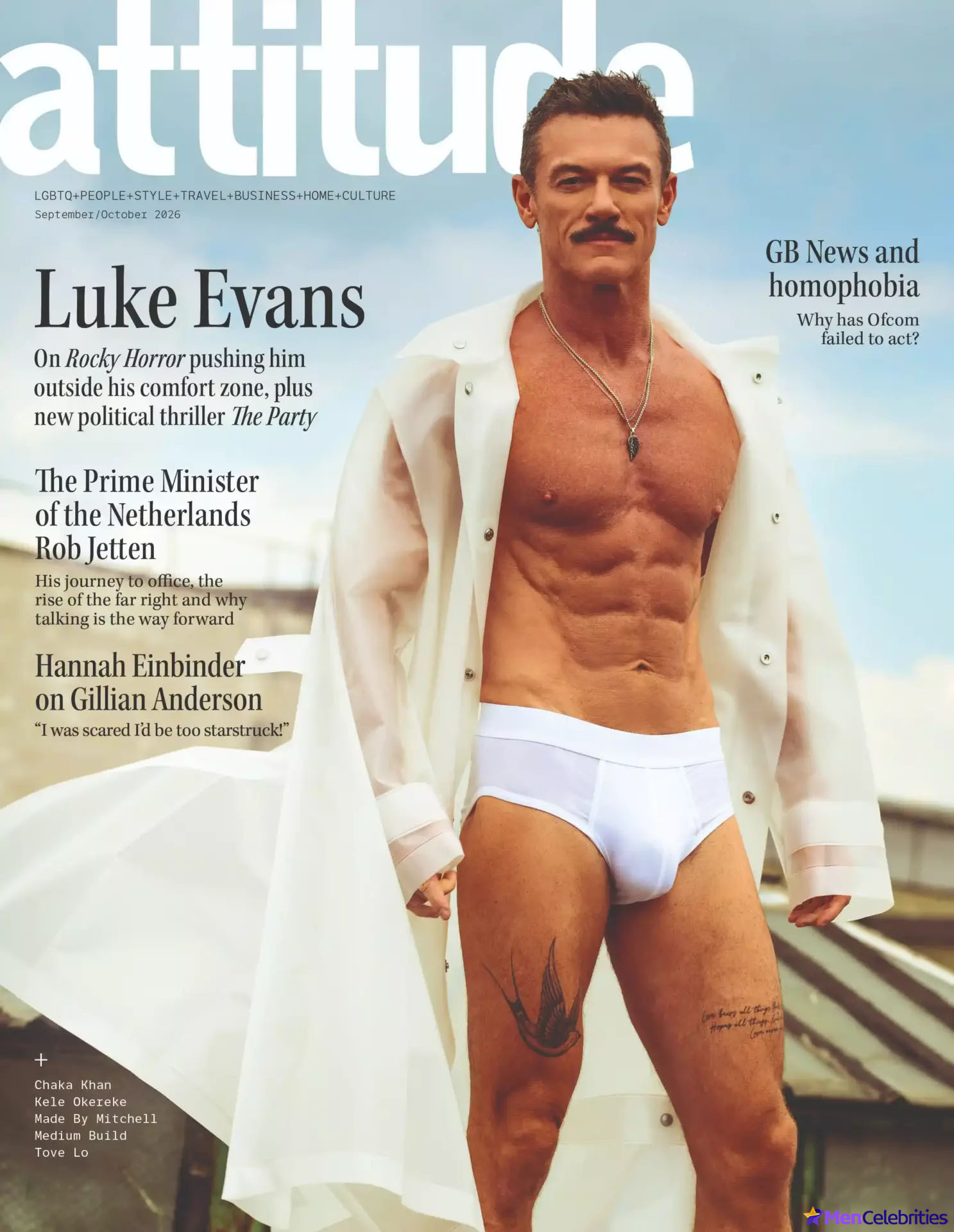 Luke Evans Gets Nearly Naked in Fishnets and Thong for Rocky Horror