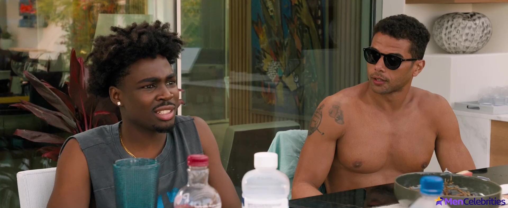 Mason Gooding shirtless in 72 Hours