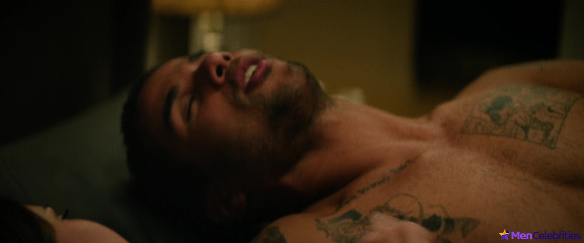 Mason Gooding shirtless in Under Fire