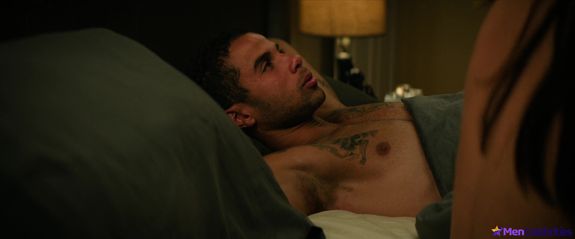 Mason Gooding shirtless in Under Fire