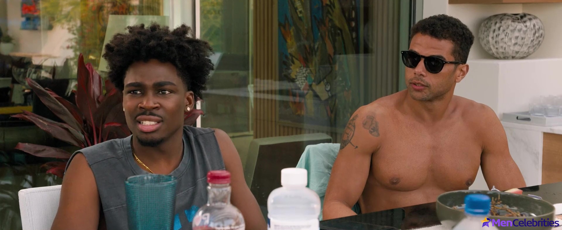 Mason Gooding shirtless in 72 Hours