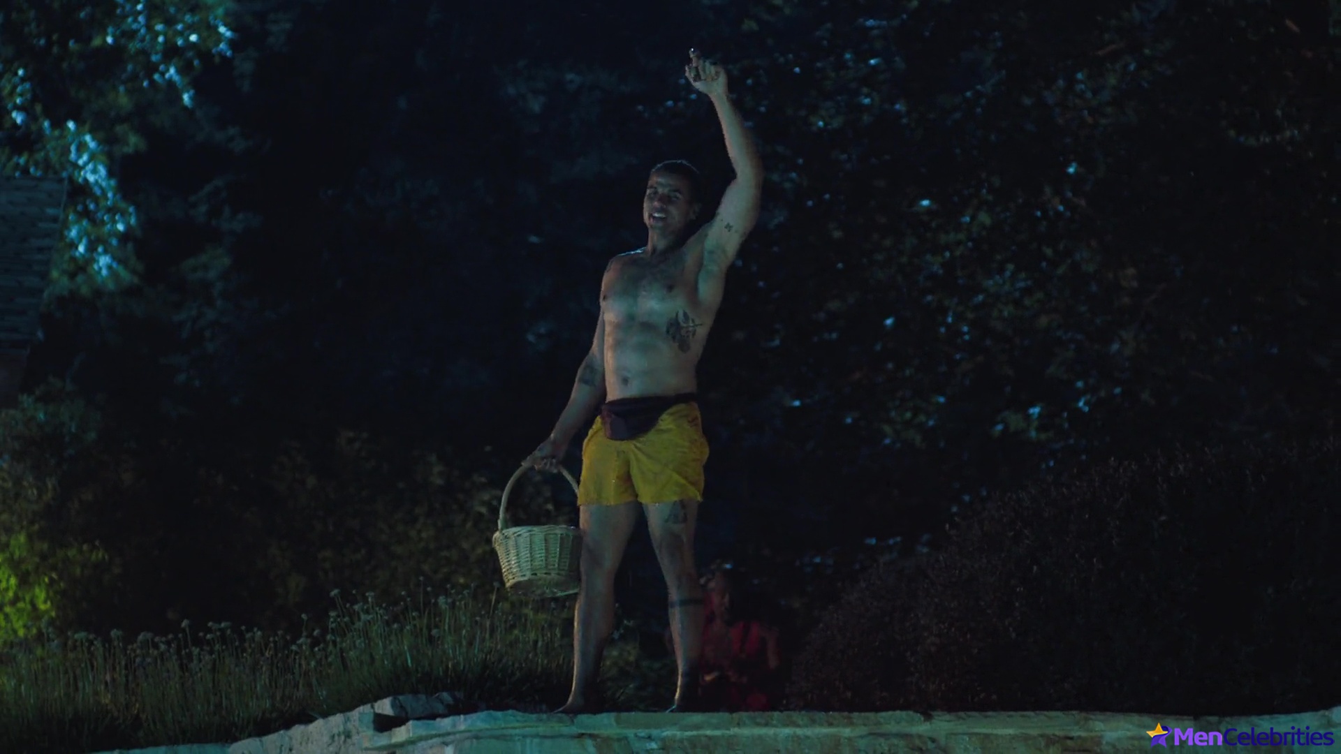 Mason Gooding shirtless and bulge in Pools