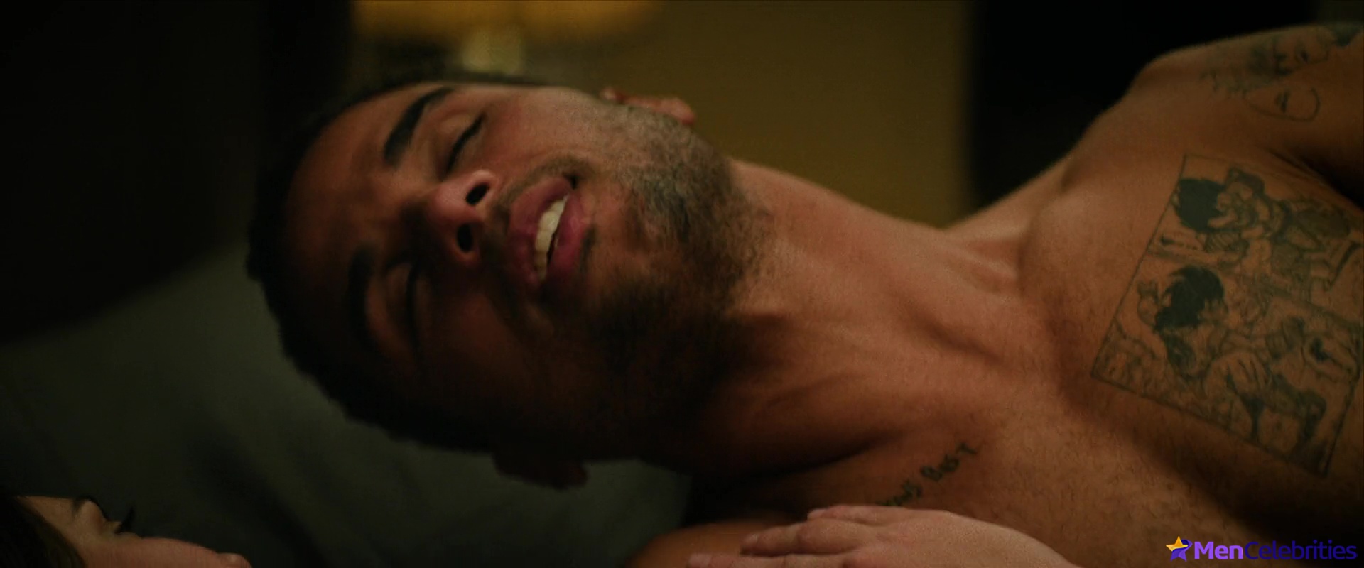 Mason Gooding shirtless in Under Fire