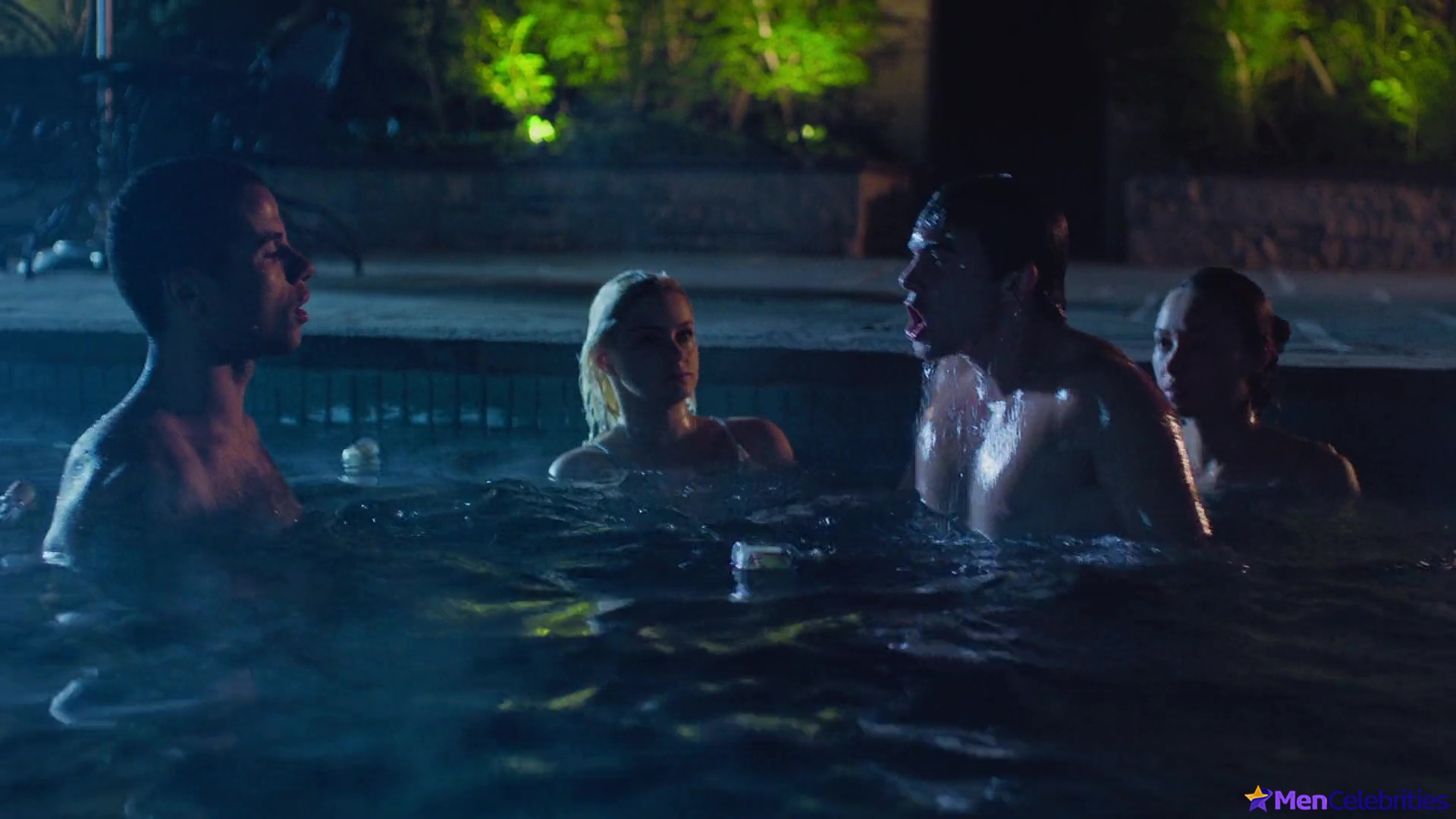 Mason Gooding shirtless and bulge in Pools