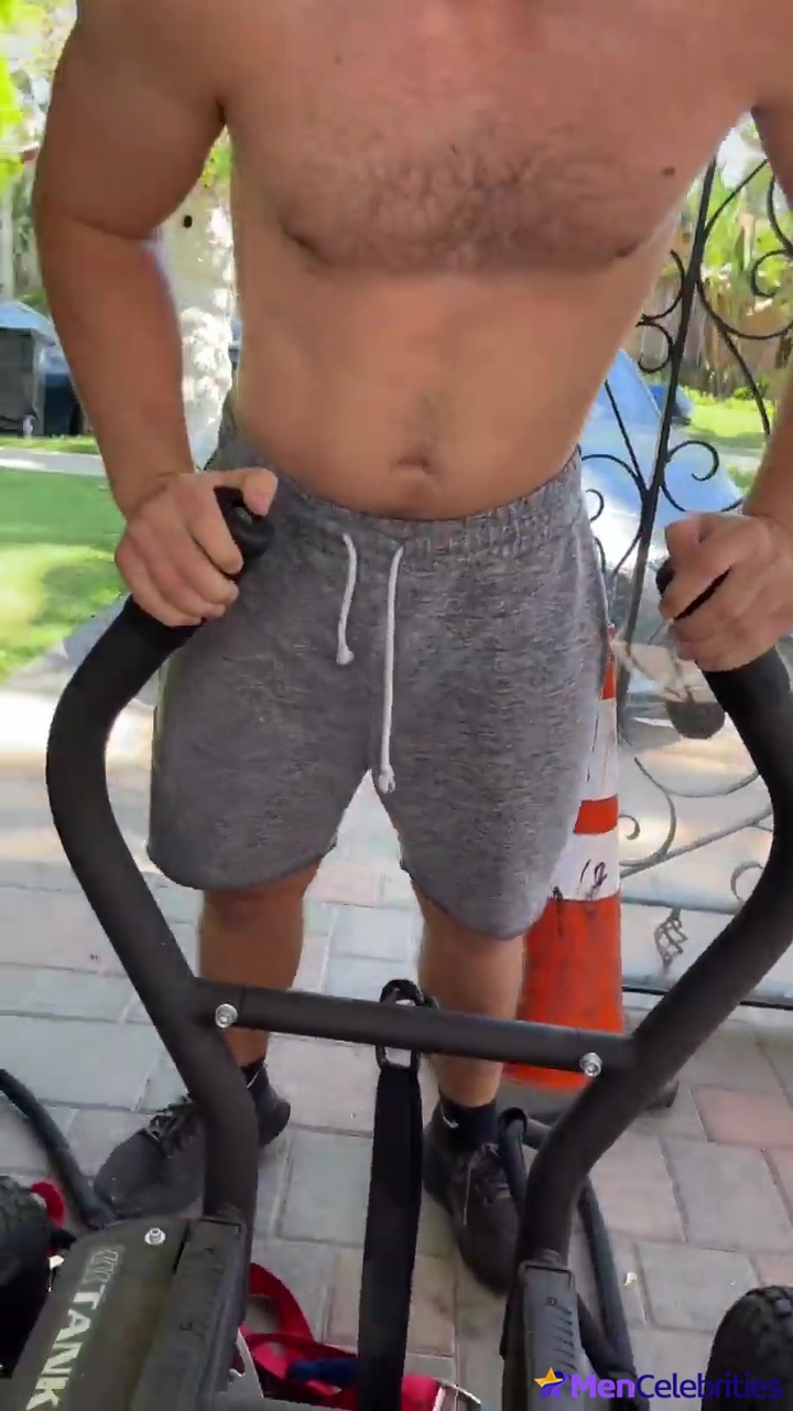 Nolan Gould shirtless workout on Instagram