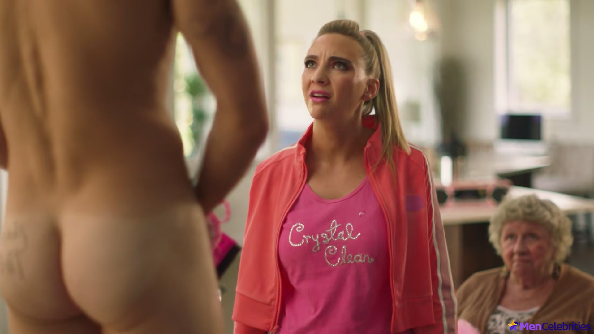 Tom Stevens nude and cock bulge scenes in Moonshine