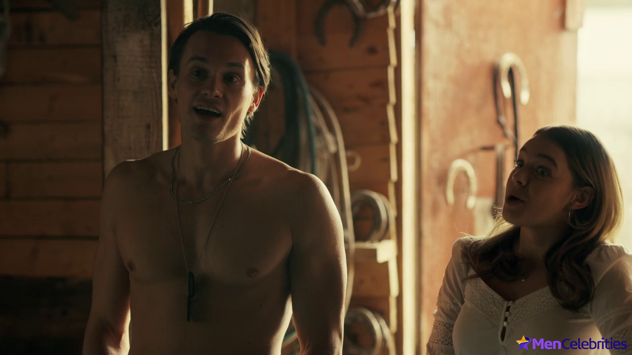 Tom Stevens shirtless in Secrets of a Marines Wife