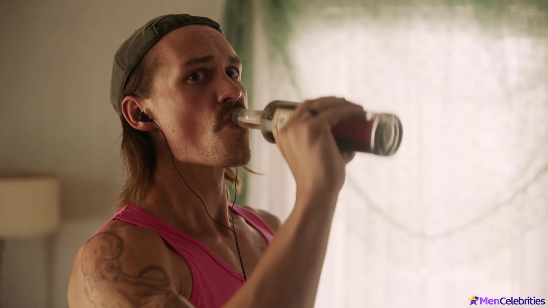 Tom Stevens nude and cock bulge scenes in Moonshine