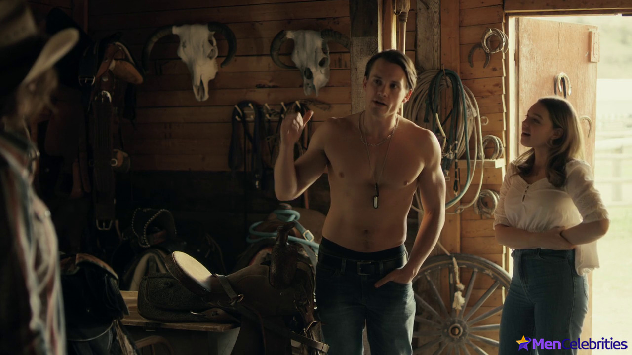 Tom Stevens shirtless in Secrets of a Marines Wife