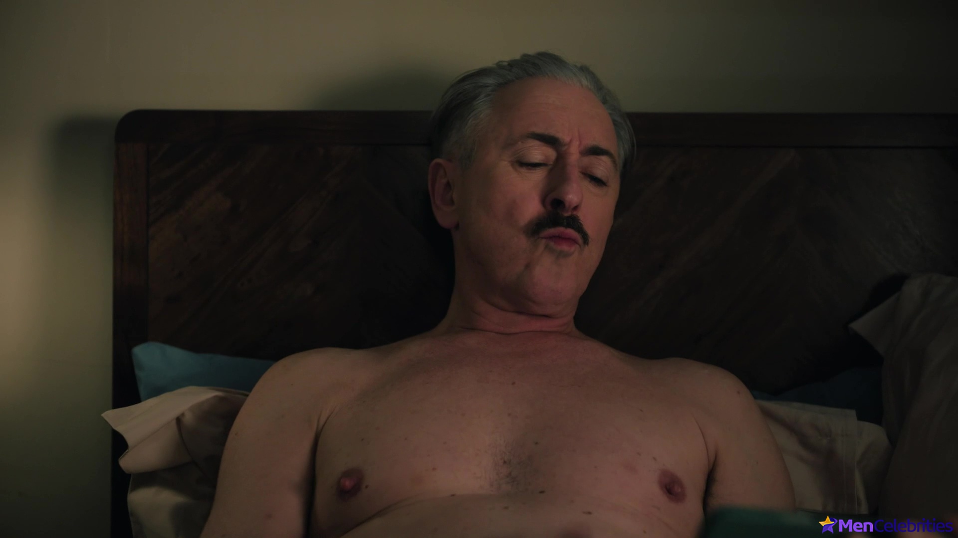 Alan Cumming cock bulge and jerk off scenes in Tip Toe