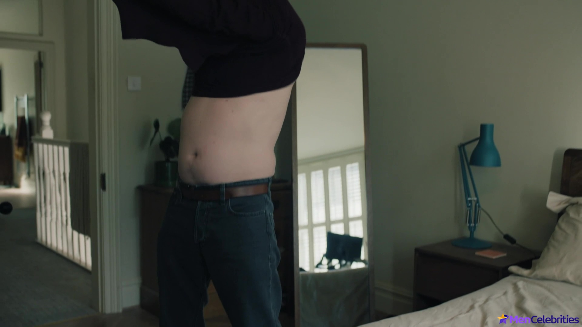 Alan Cumming cock bulge and jerk off scenes in Tip Toe