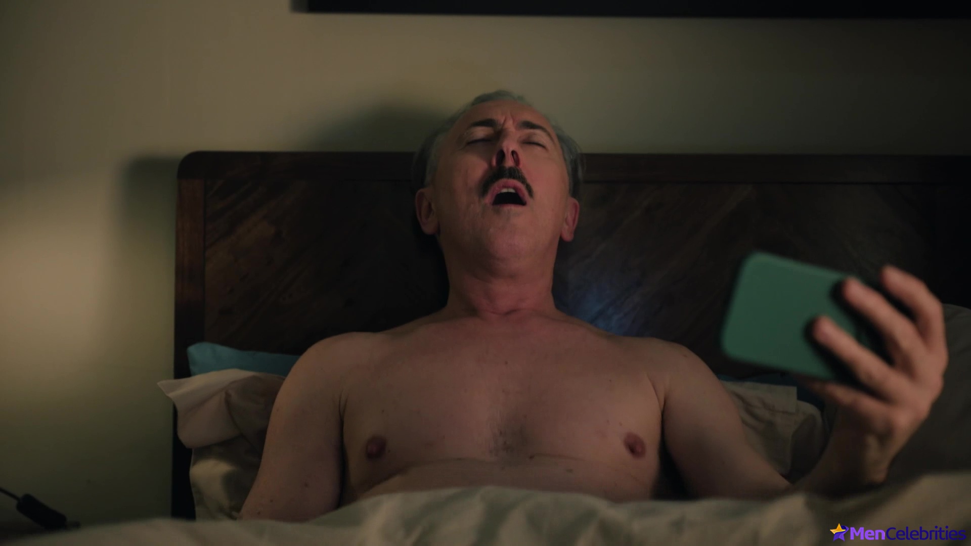 Alan Cumming cock bulge and jerk off scenes in Tip Toe