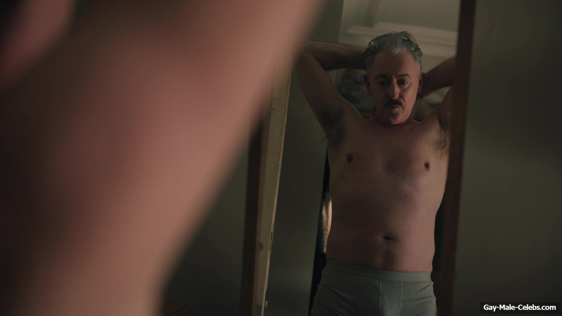 Alan Cumming Jerk Off and Dick Bulge Scenes in Tip Toe