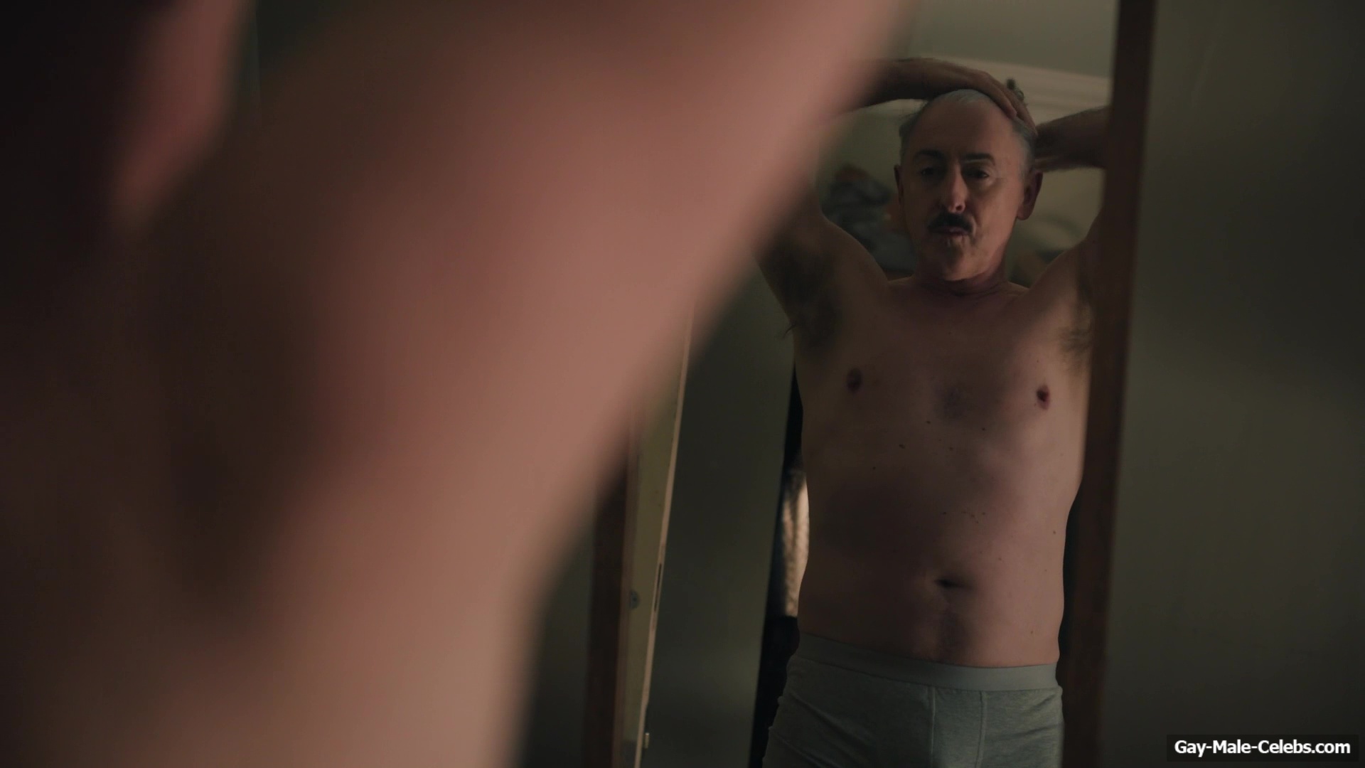 Alan Cumming Jerk Off and Dick Bulge Scenes in Tip Toe