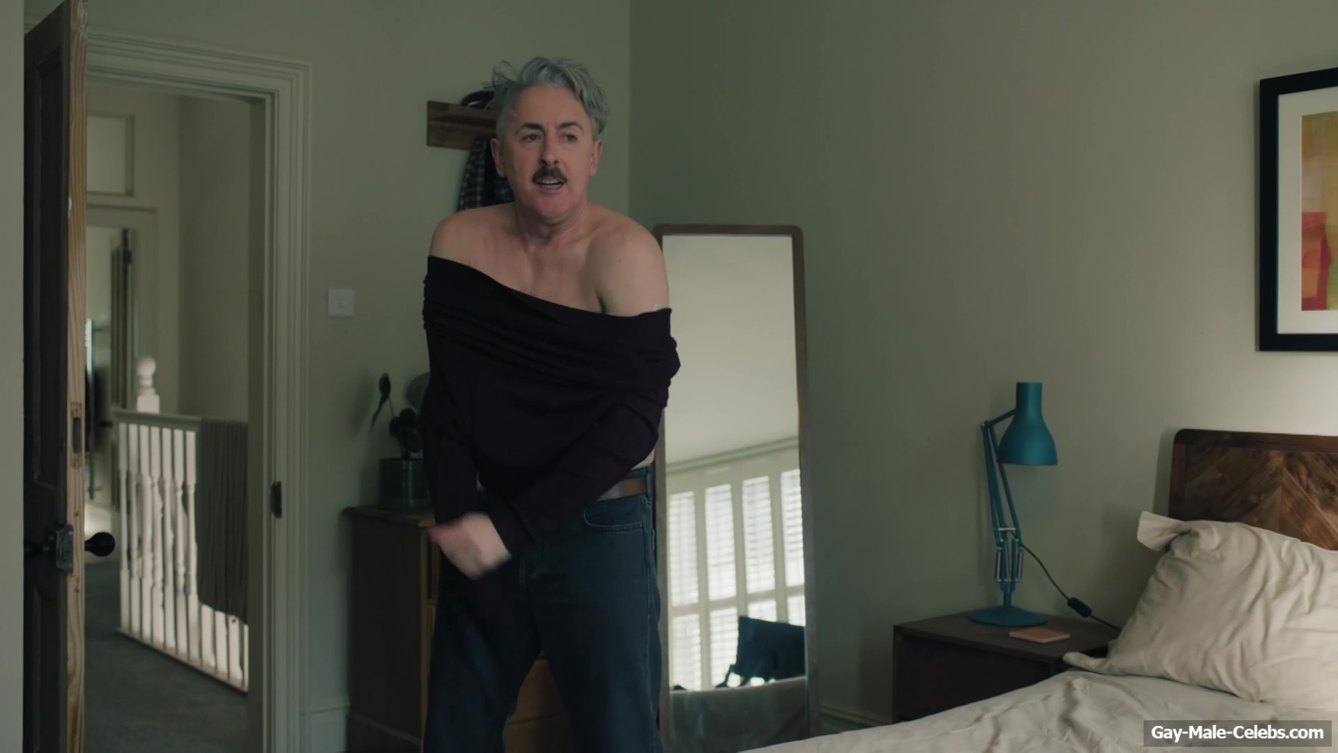 Alan Cumming Jerk Off and Dick Bulge Scenes in Tip Toe