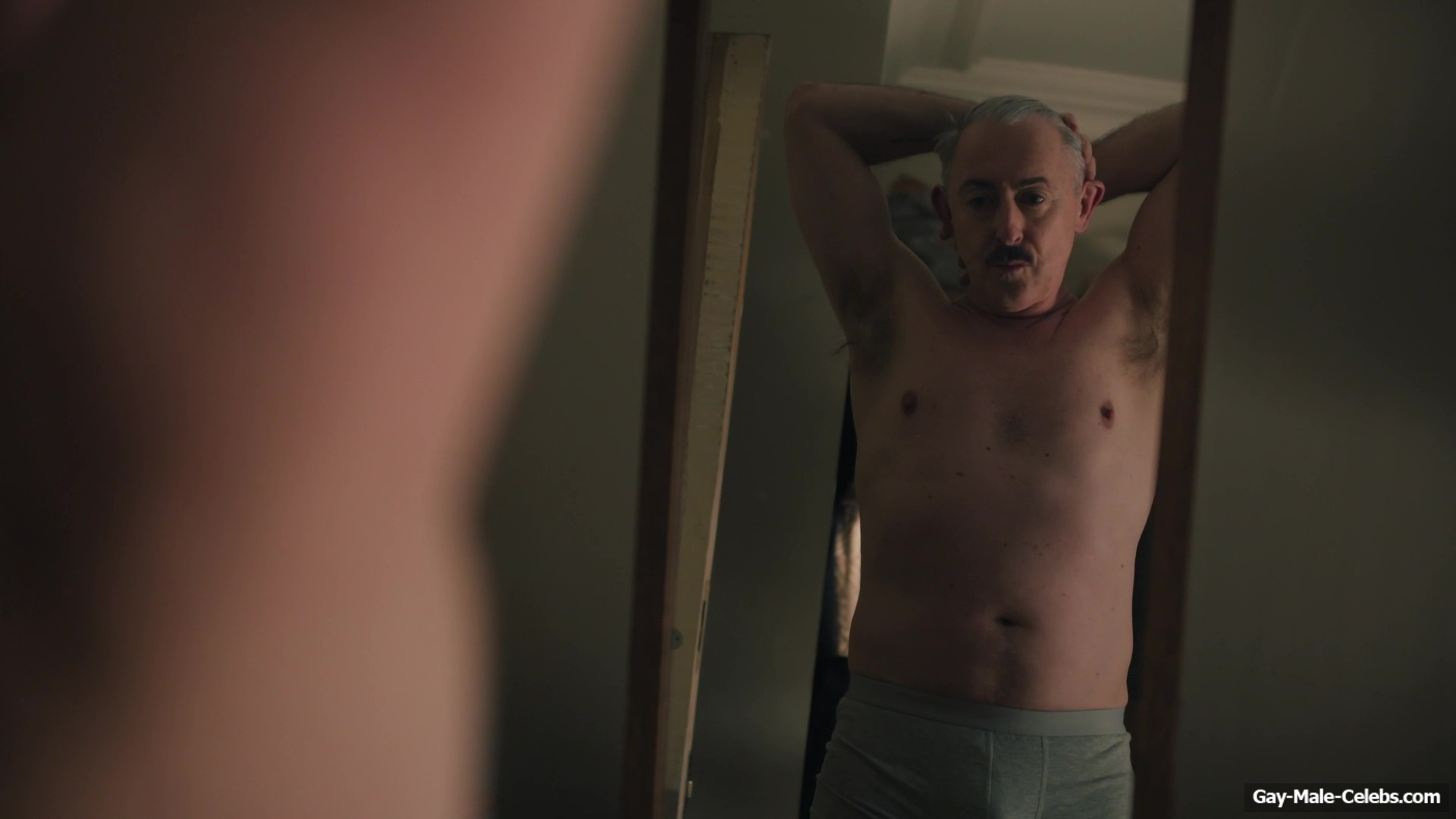 Alan Cumming Jerk Off and Dick Bulge Scenes in Tip Toe