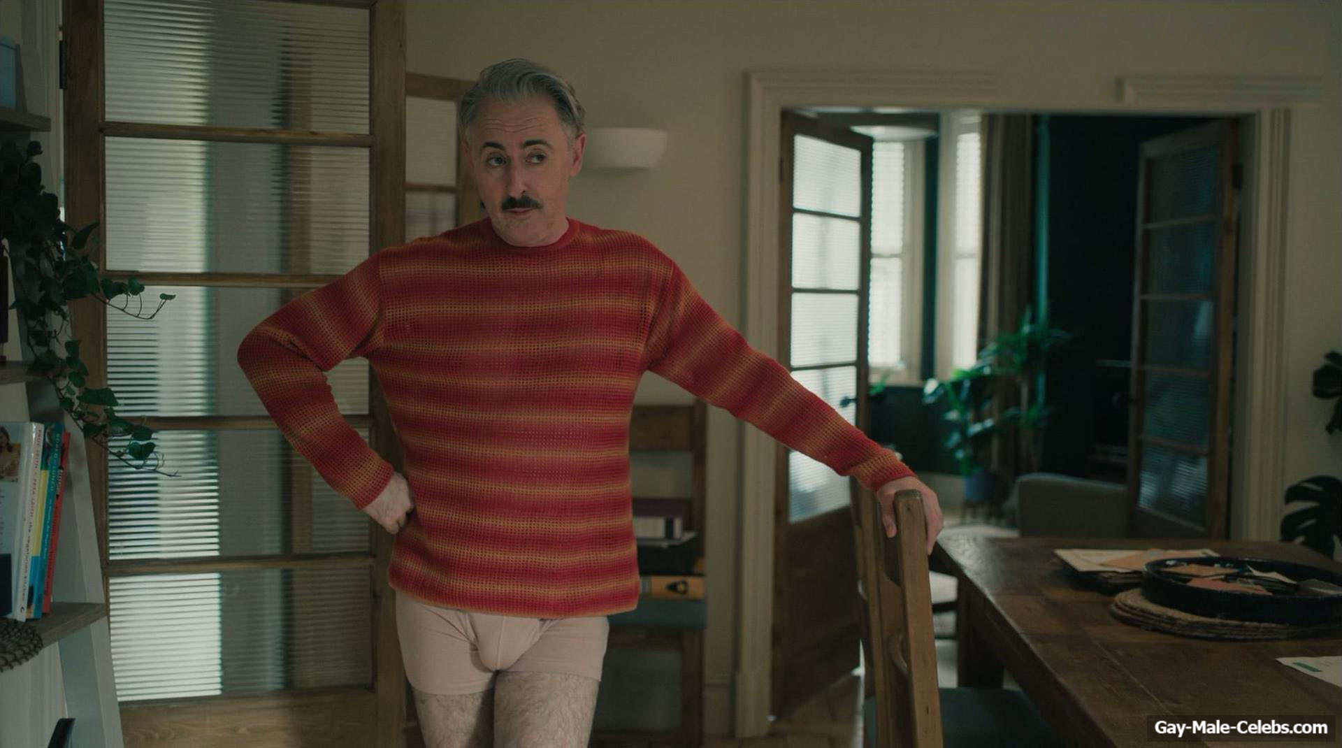 Alan Cumming Jerk Off and Dick Bulge Scenes in Tip Toe