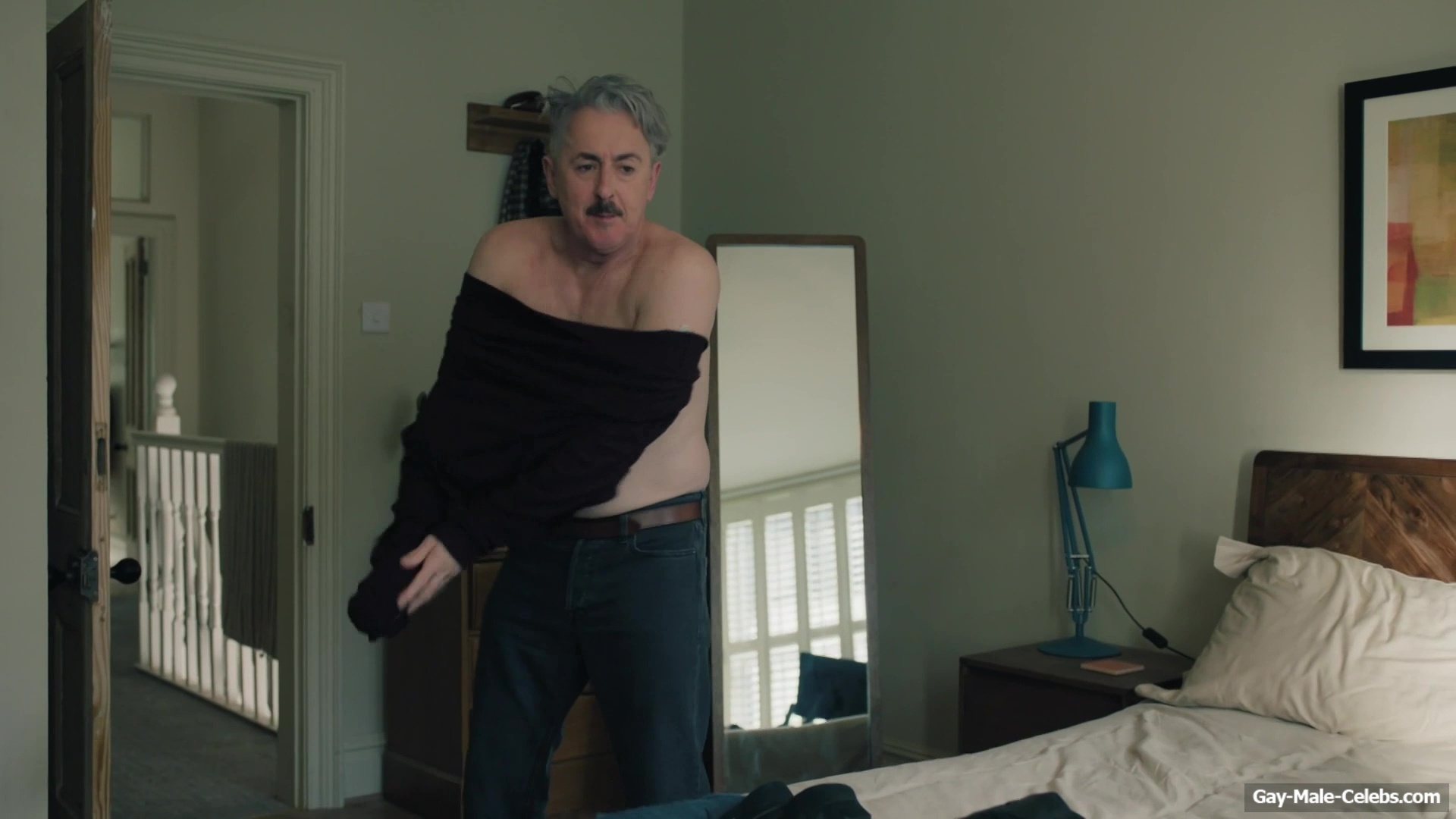 Alan Cumming Jerk Off and Dick Bulge Scenes in Tip Toe
