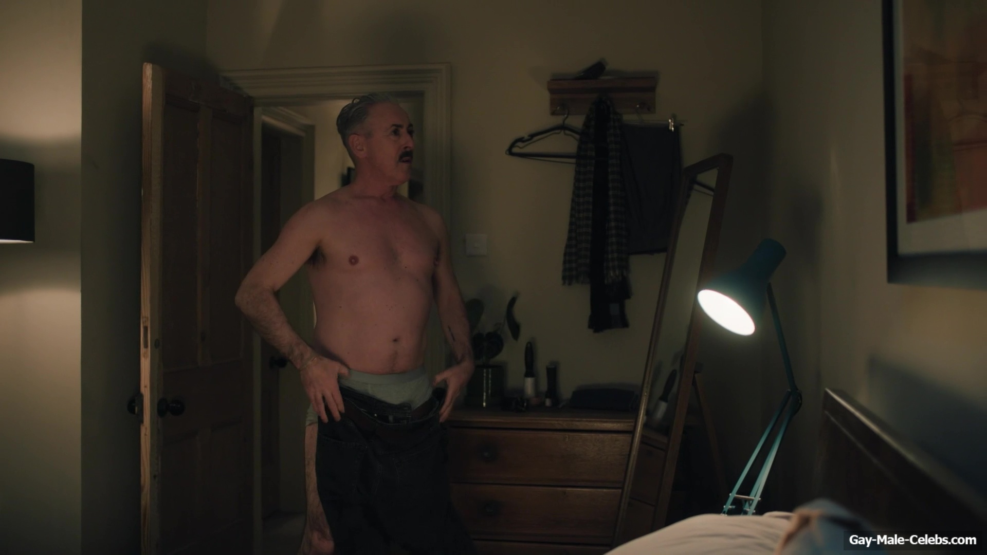 Alan Cumming Jerk Off and Dick Bulge Scenes in Tip Toe