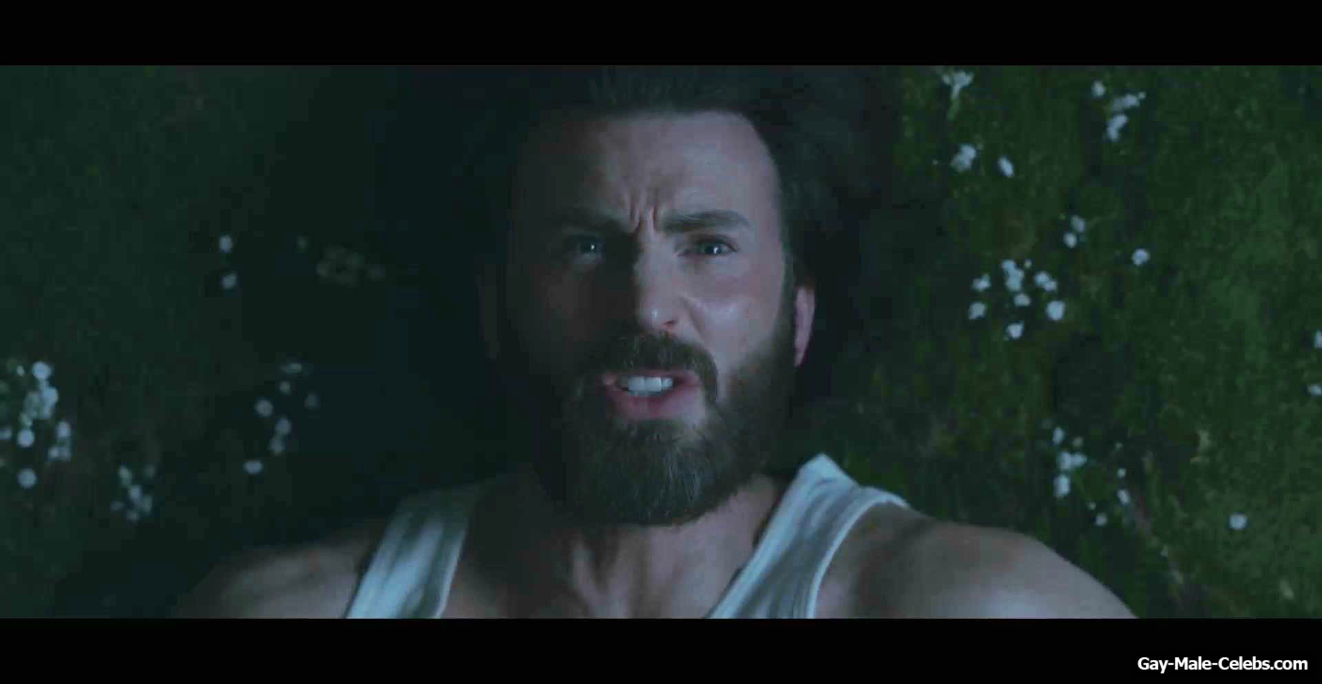 Chris Evans Shirtless And Bulge Underwear Scenes in Sacrifice