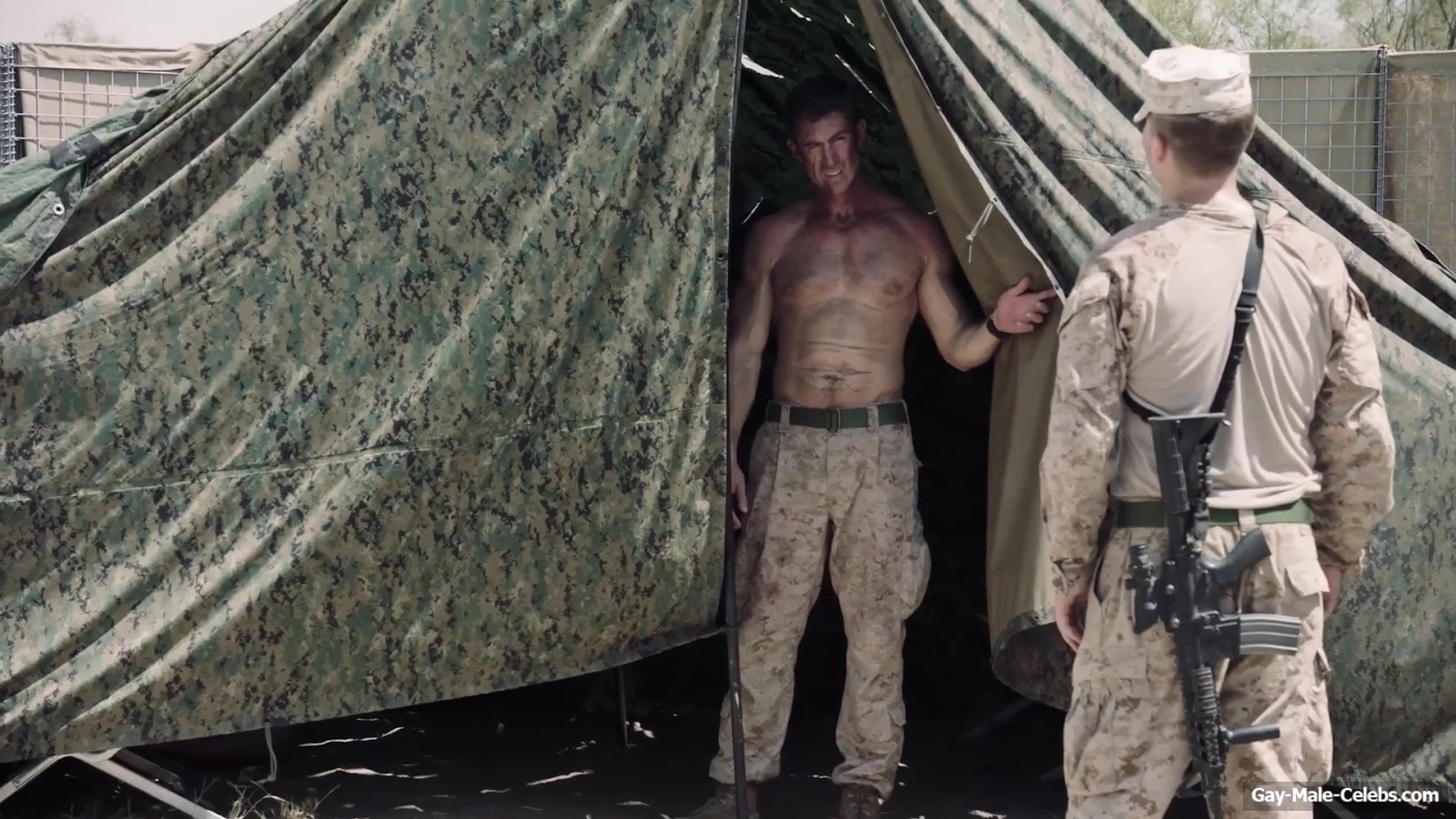 Donny O'Malley Shows His Dick In A Peeing Scene In A Grunt's Life