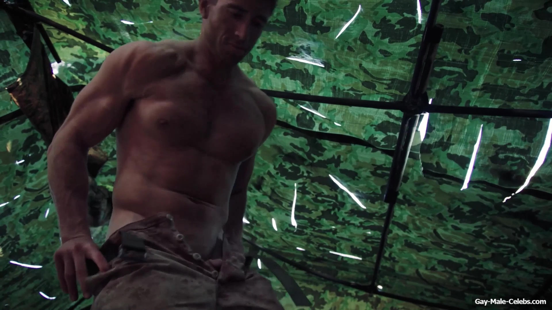Donny O'Malley Shows His Dick In A Peeing Scene In A Grunt's Life