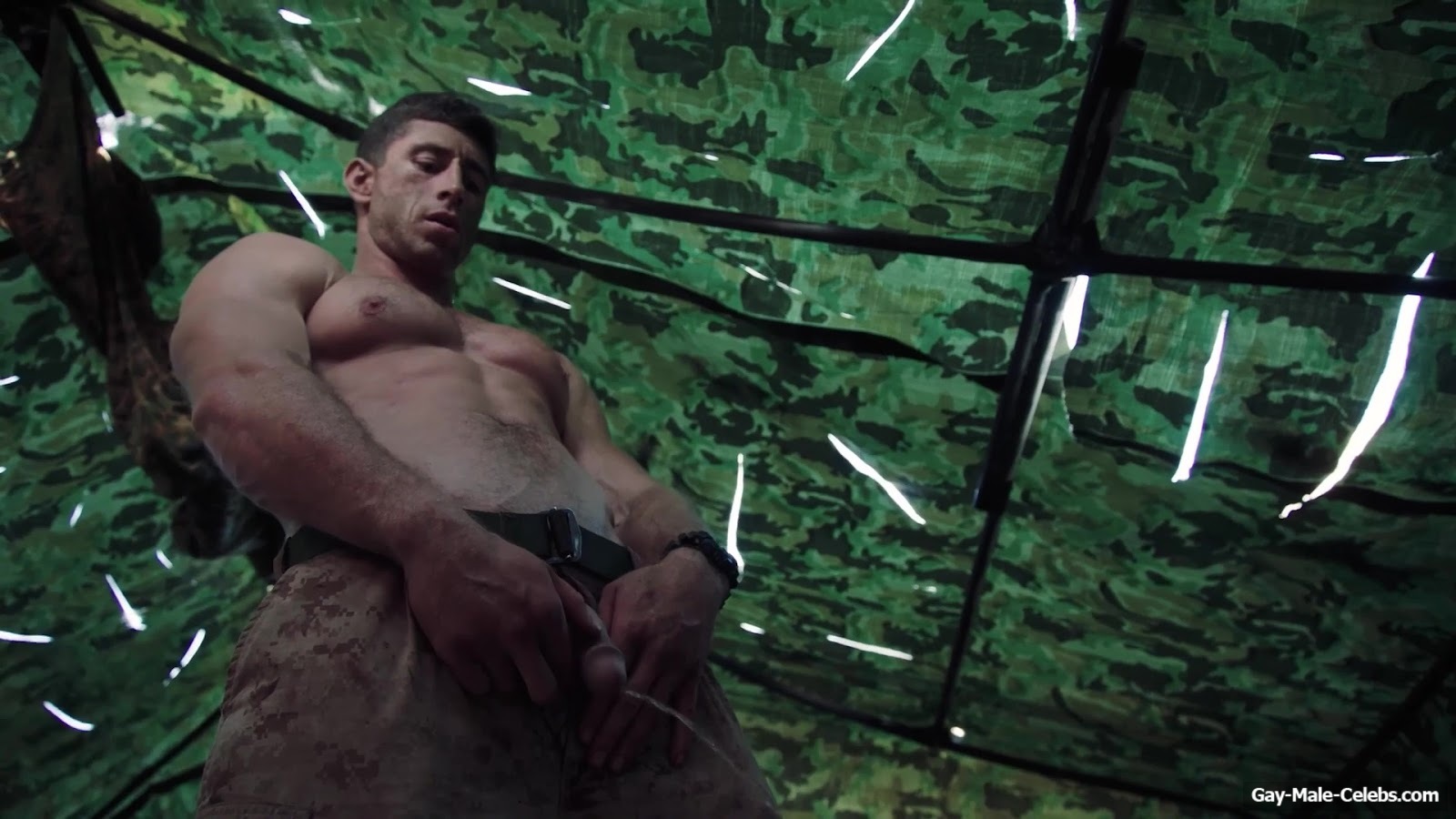 Donny O'Malley Shows His Dick In A Peeing Scene In A Grunt's Life