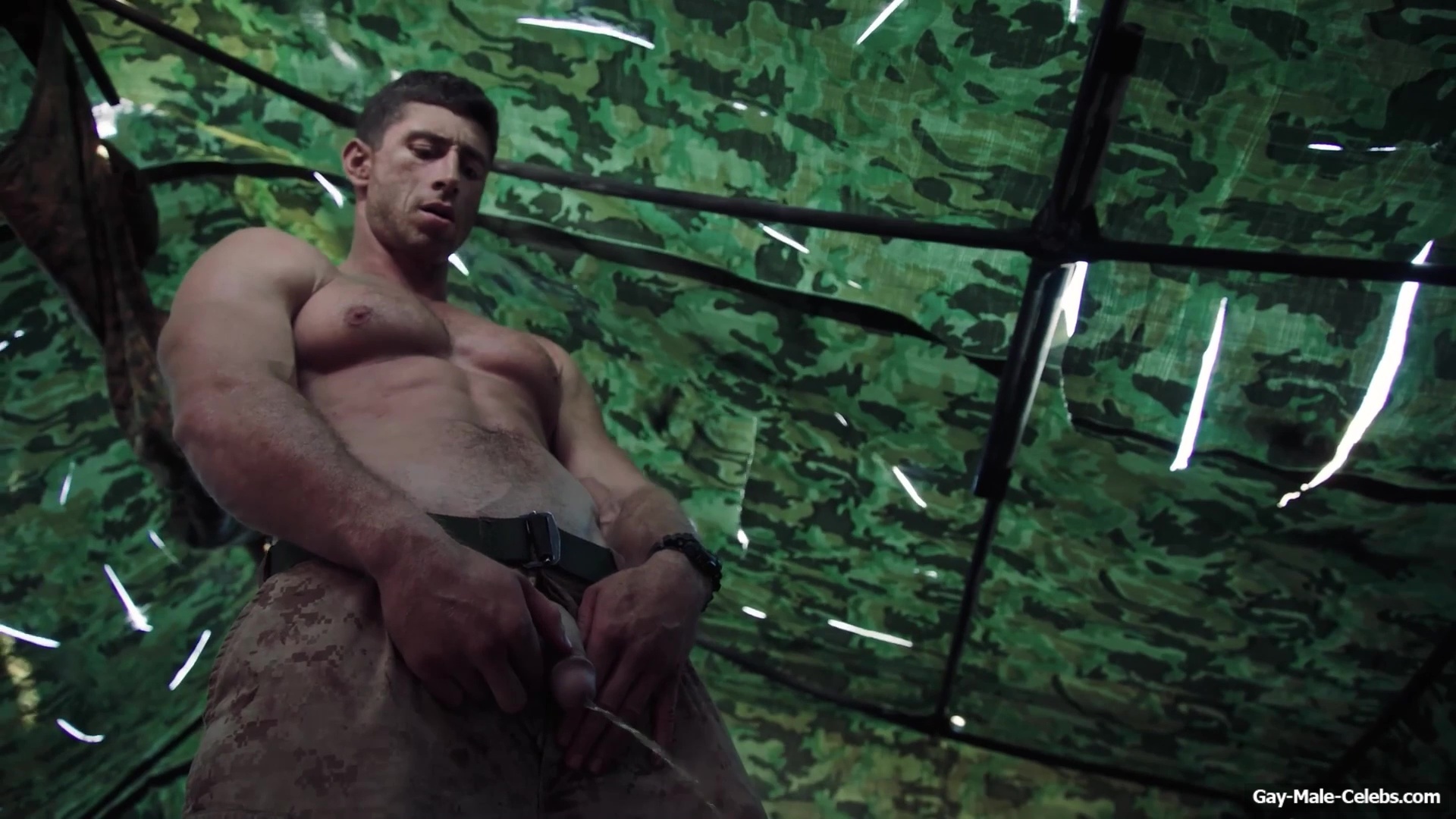 Donny O'Malley Shows His Dick In A Peeing Scene In A Grunt's Life