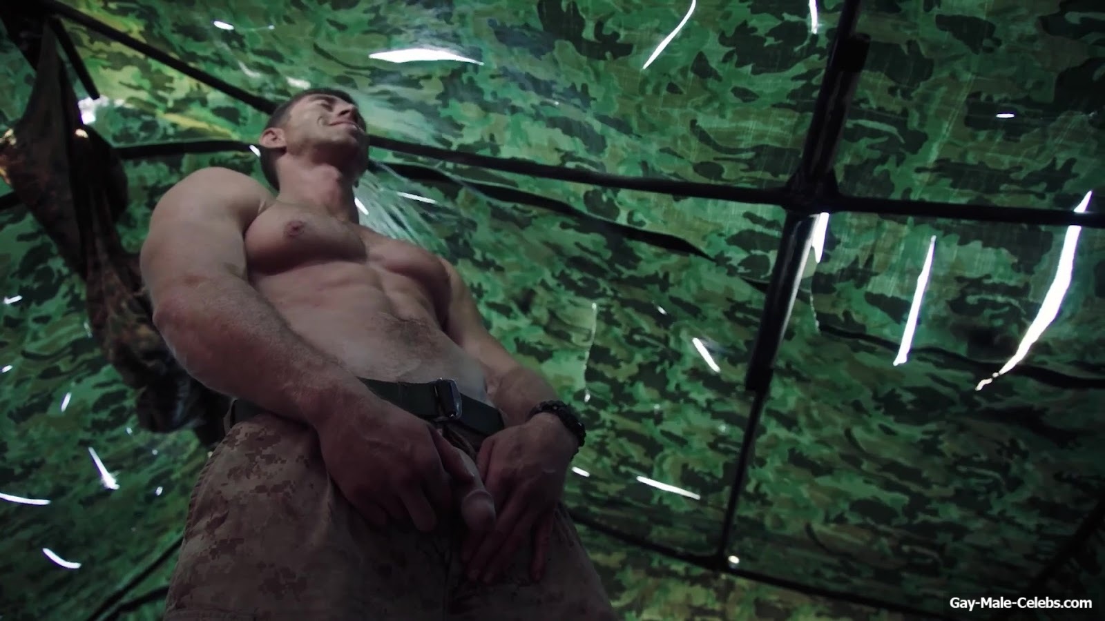 Donny O'Malley Shows His Dick In A Peeing Scene In A Grunt's Life