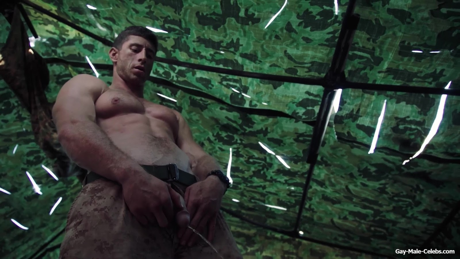 Donny O'Malley Shows His Dick In A Peeing Scene In A Grunt's Life