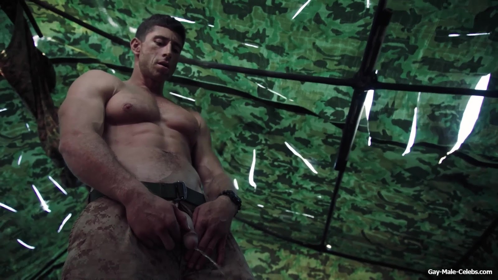 Donny O'Malley Shows His Dick In A Peeing Scene In A Grunt's Life