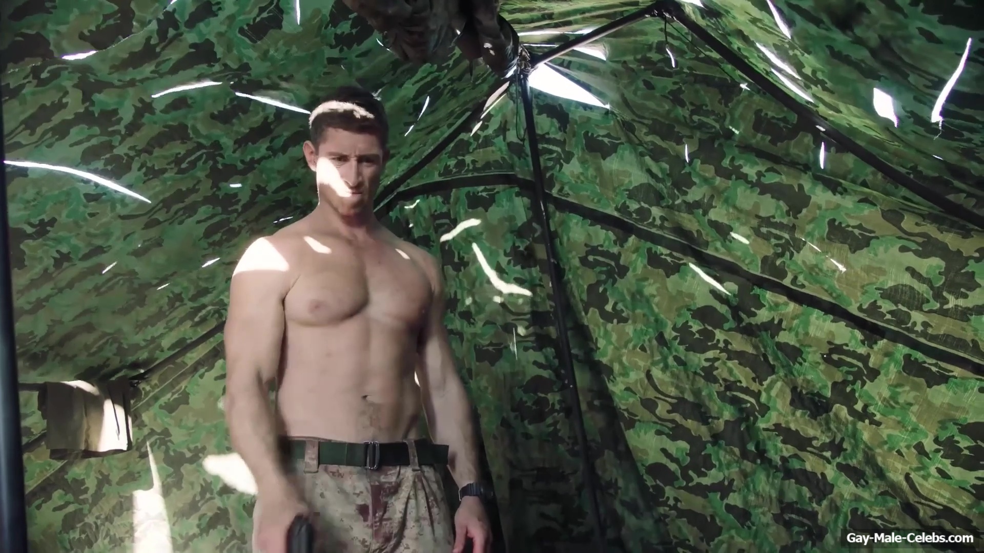 Donny O'Malley Shows His Dick In A Peeing Scene In A Grunt's Life