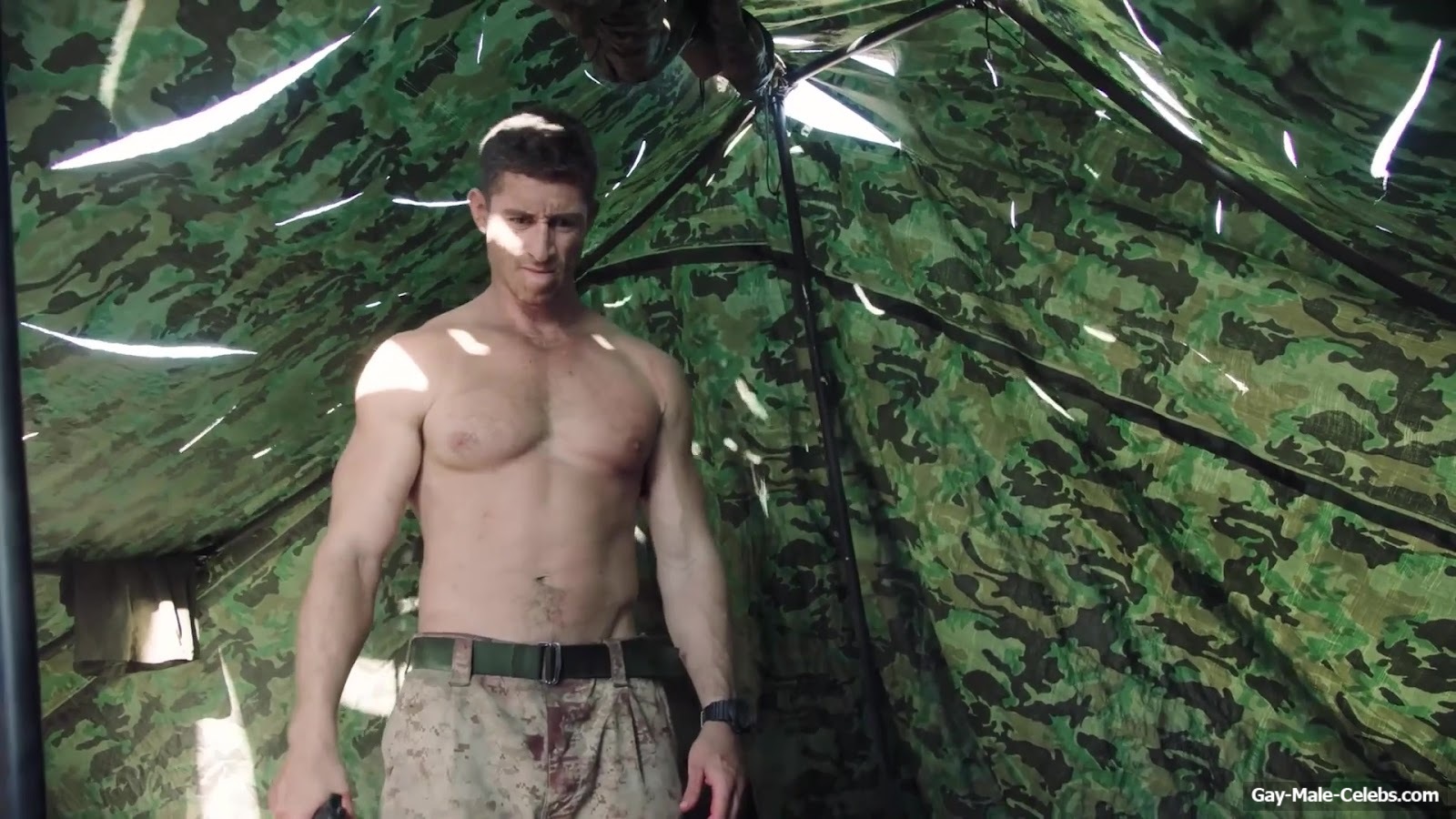 Donny O'Malley Shows His Dick In A Peeing Scene In A Grunt's Life