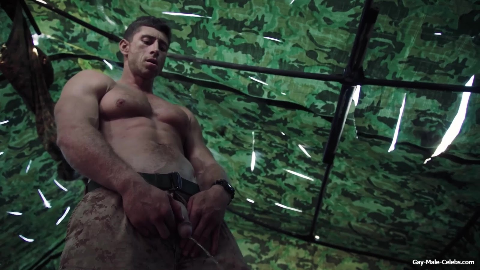 Donny O'Malley Shows His Dick In A Peeing Scene In A Grunt's Life
