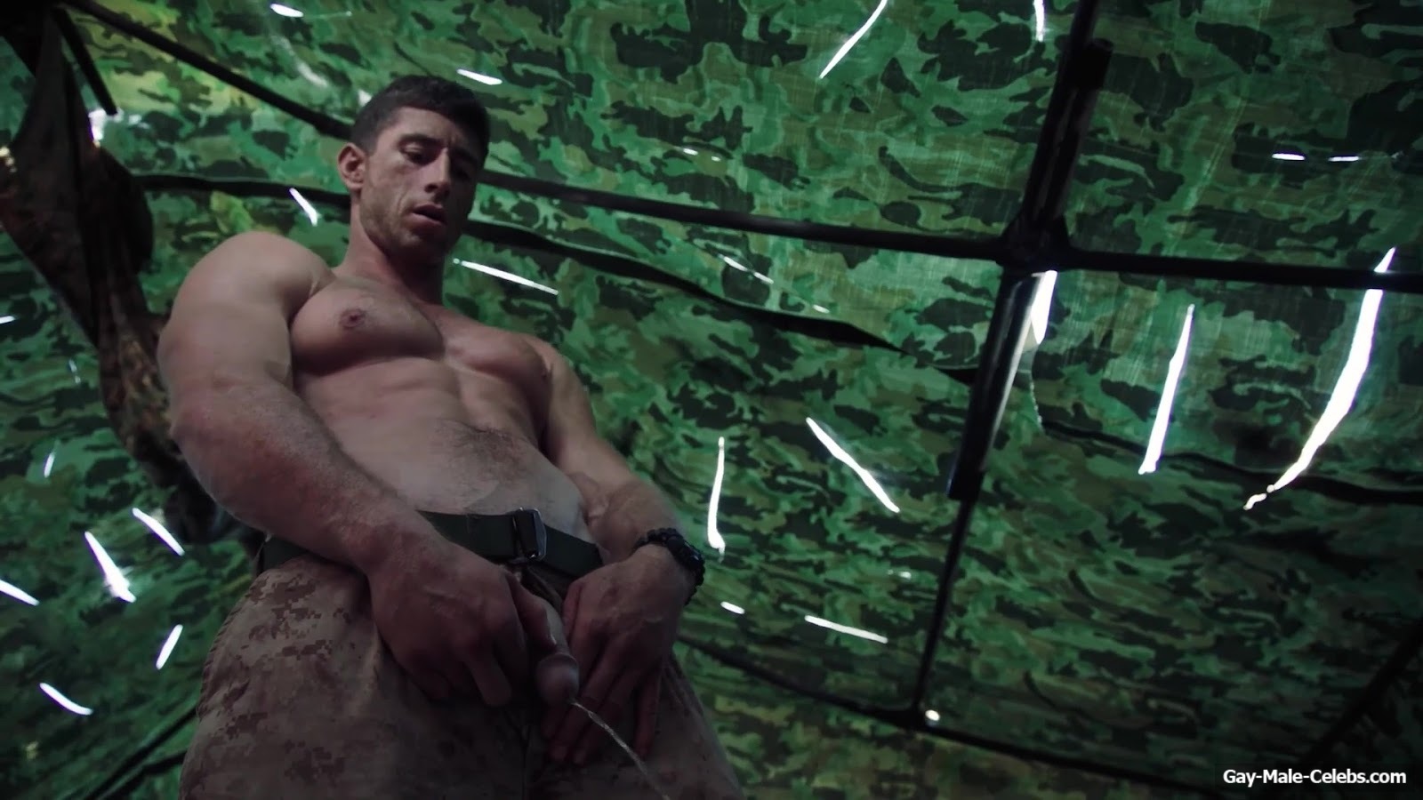 Donny O'Malley Shows His Dick In A Peeing Scene In A Grunt's Life