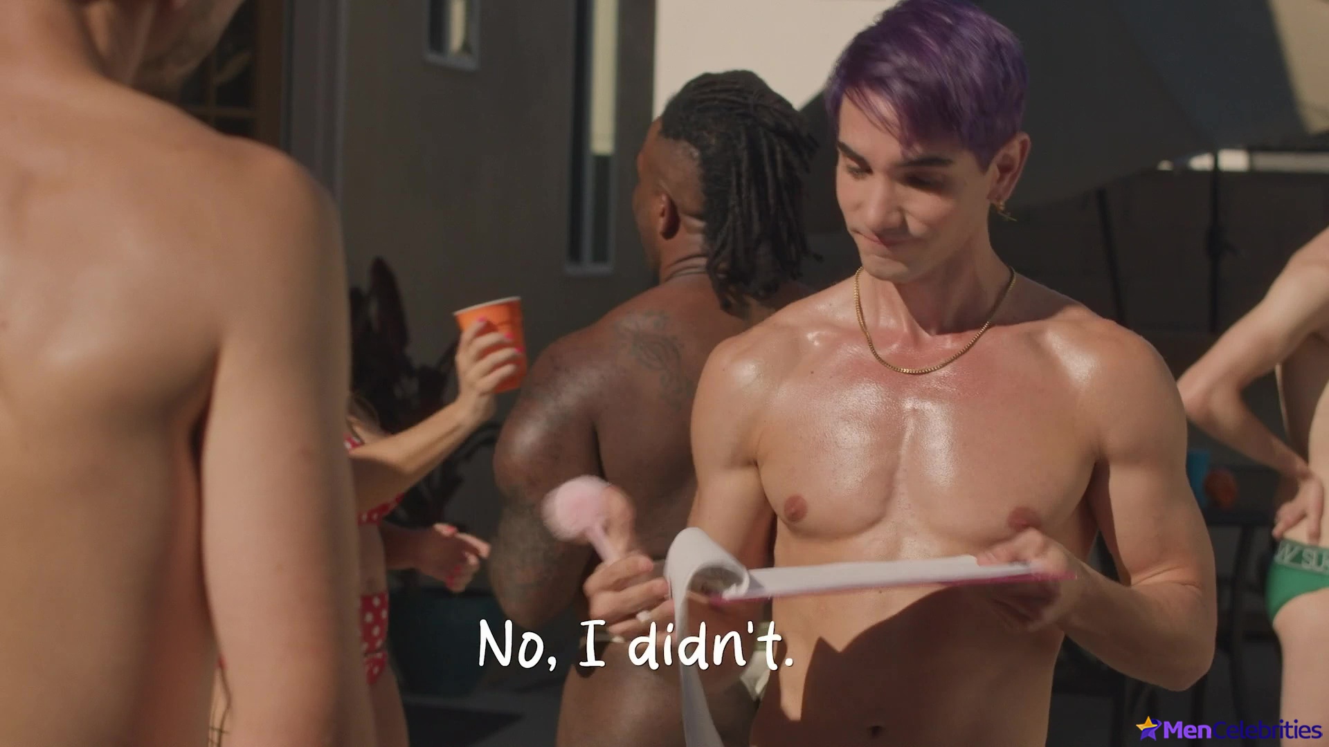 Jason Caceres nude and gay sex in Open To It