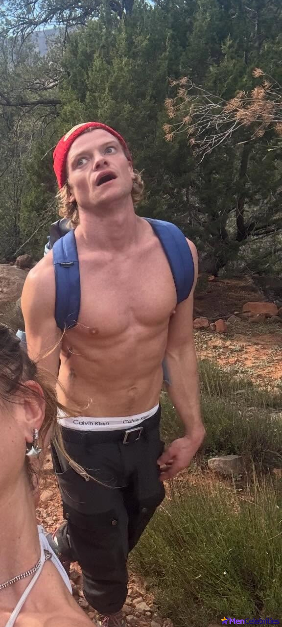Tom Rhys Harries shirtless and cock bulge pics